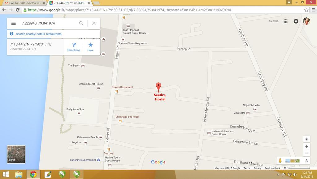 Seetha'S Hostel Νεγκόμπο Εξωτερικό φωτογραφία